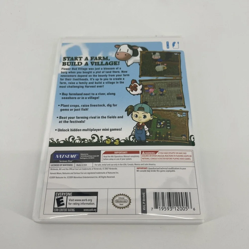 Harvest Moon: Magical Melody (Nintendo Wii, 2008) CIB